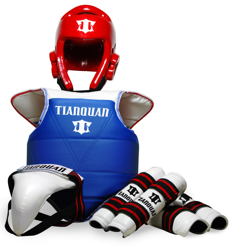 Plastron De Taekwondo De Compétition Double Face - Certifié WT, Tailles XXS à XL, Rouge/Bleu